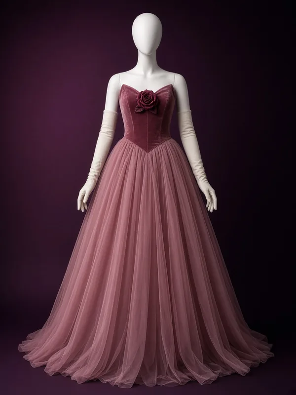 DIY Soft Rose Gown costume preview