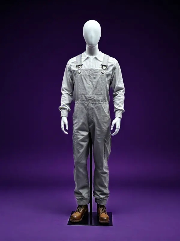 DIY Blank-Mask Coveralls costume preview