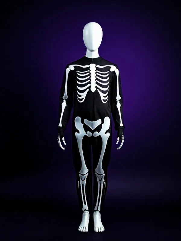 DIY Bone-White Skeleton costume preview