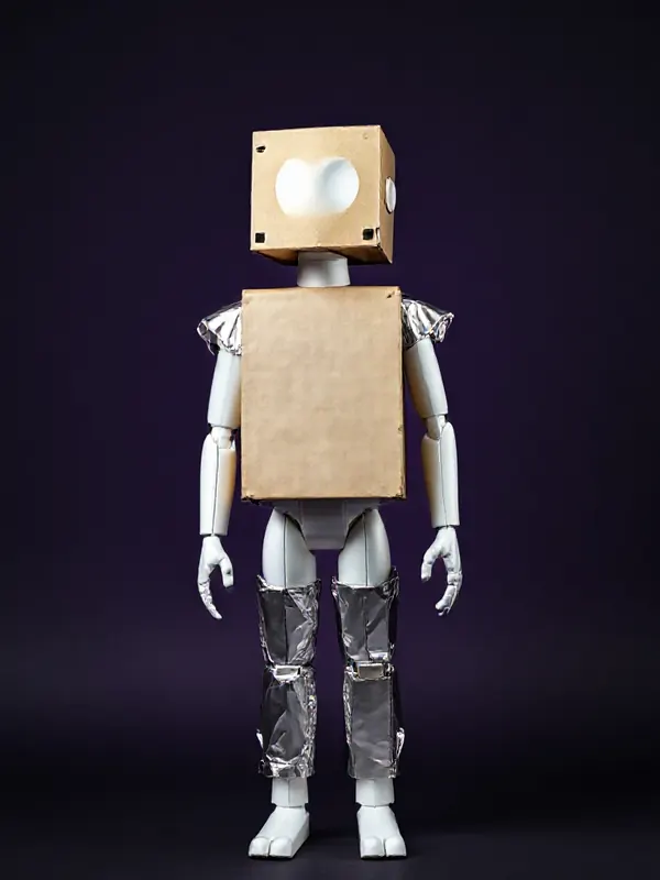 DIY Cardboard Robot costume preview