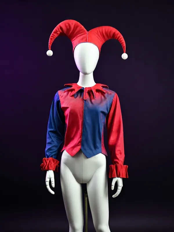 DIY Circus Jester Glitch costume preview