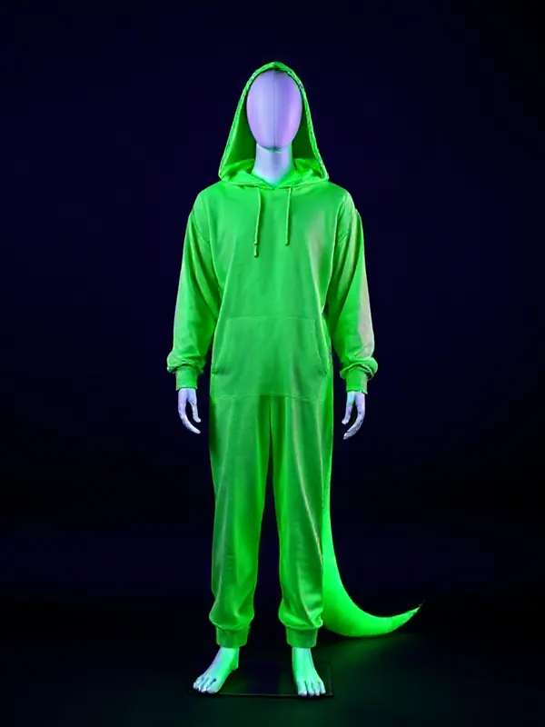 DIY Glow Dino Suit costume preview