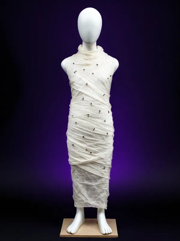 DIY Linen Mummy Wrap costume preview