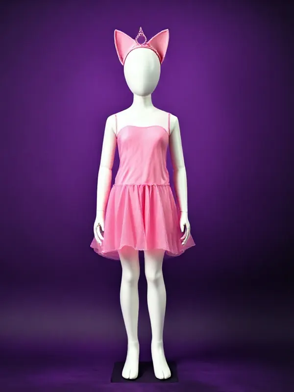 DIY Pink Cat Princess costume preview