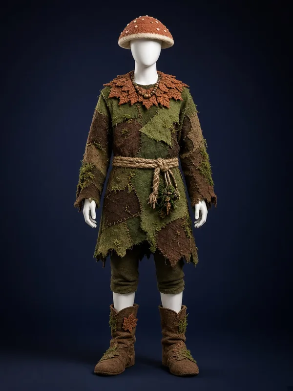 DIY Moss Garden Goblin costume preview